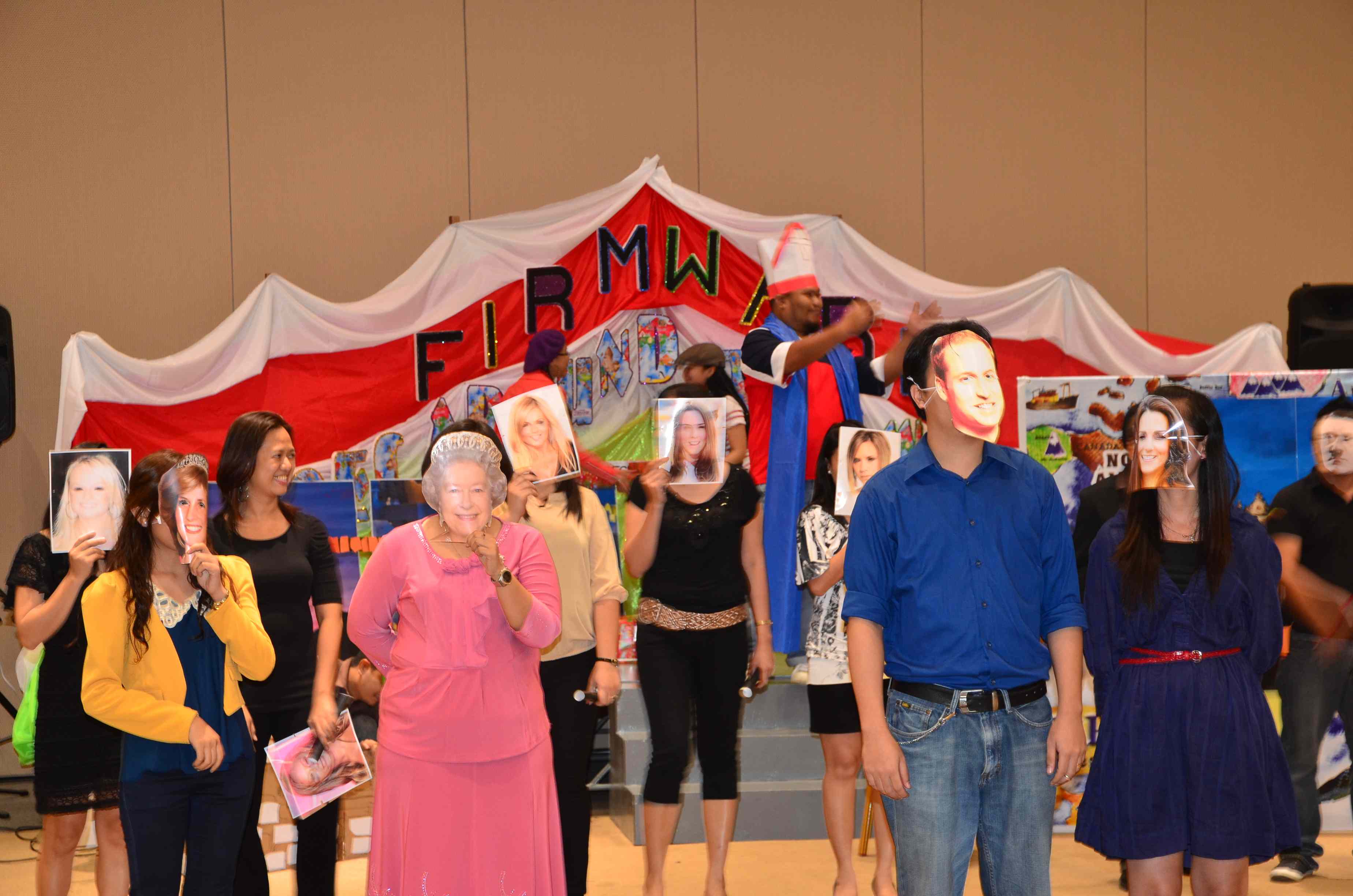 Europe team performing