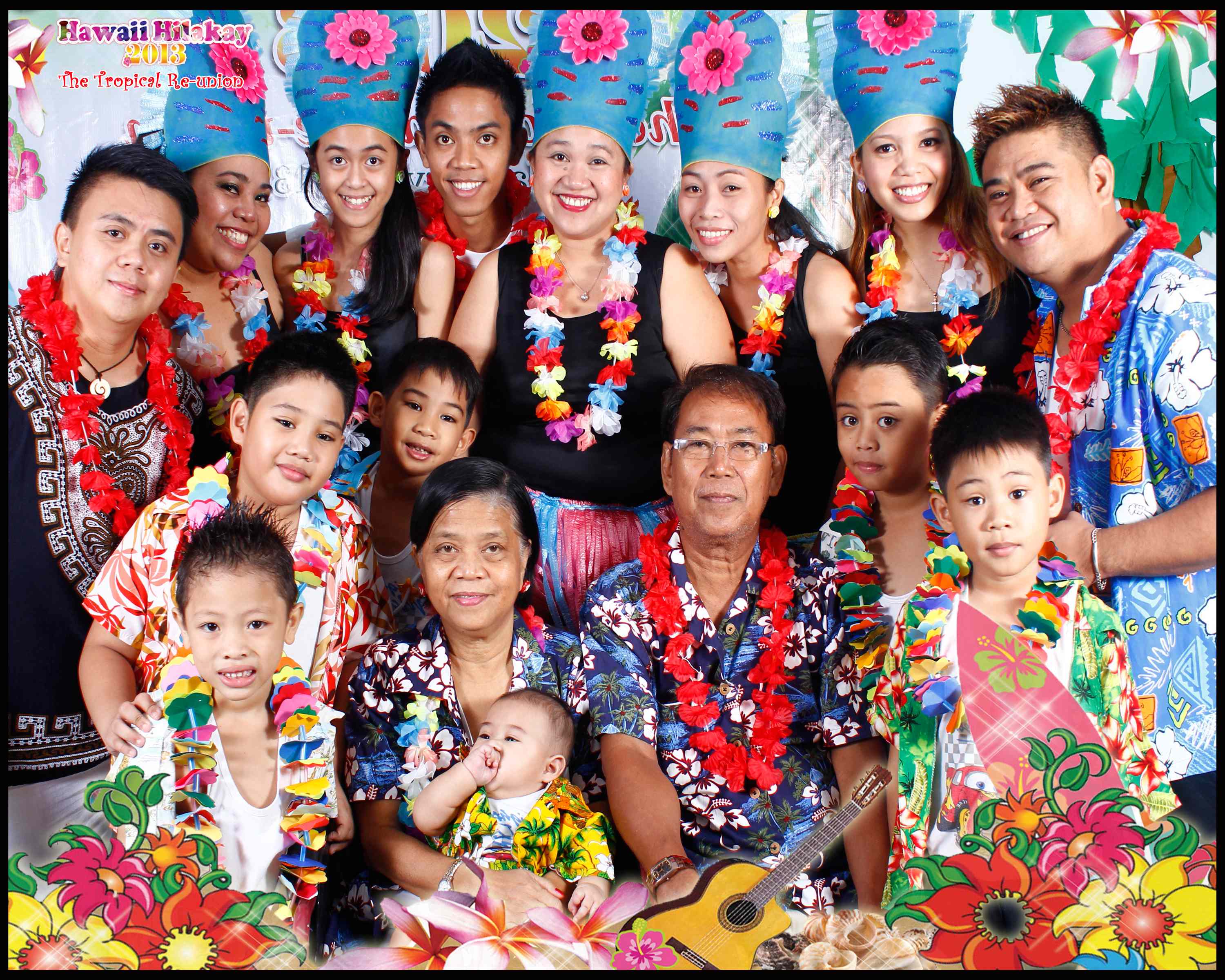 Alvarado family with 2 family members are missing in pic because they are working abroad