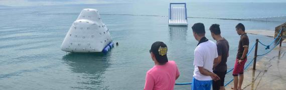 enjoy the unlimited use of waterslides for Php200 only